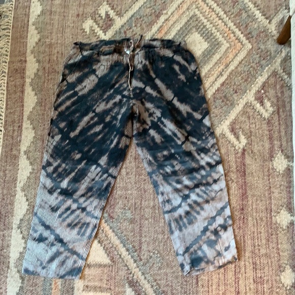 Hard Tail gently worn linen drawstring pants - Picture 1 of 5